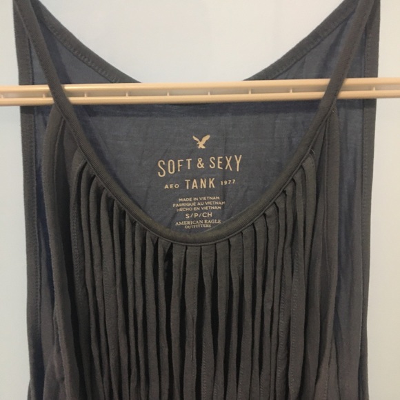SOLDAmerican Eagle Soft & Sexy Fringe Tie Dye Tank - Picture 2 of 4